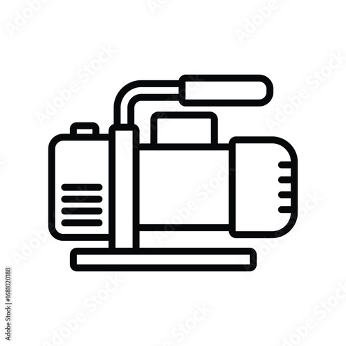 vacuum pump icon vector design template simple and clean