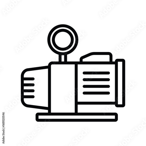 vacuum pump icon vector design template simple and clean