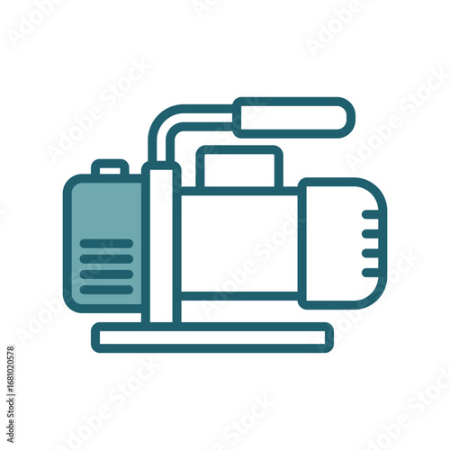 vacuum pump icon vector design template simple and clean