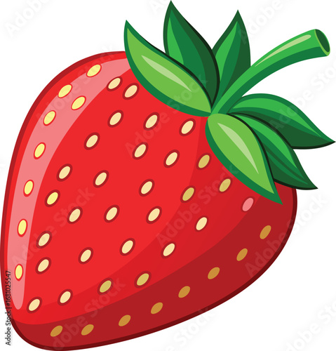 vector illustration of a strawberry