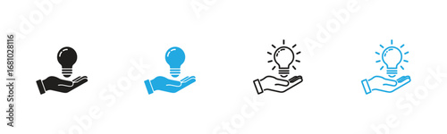 Symbolizing brilliant new ideas and creative solutions, this icon represents innovation, support, and opportunity. Perfect for business, technology, or concept-driven projects.
