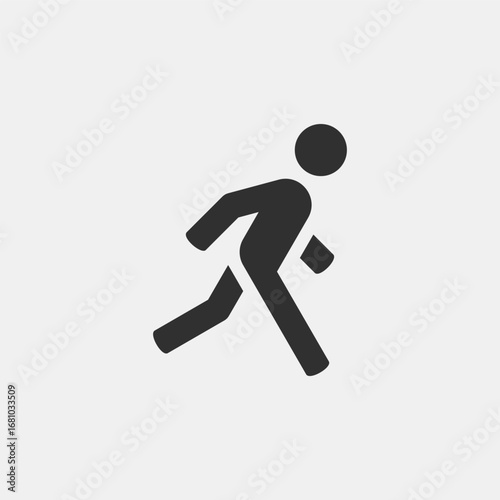 Running man. Perfect vector icon