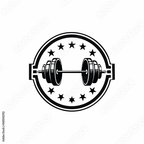 Gym Fitness Logo Design vector. Fitness and weightlifting logo vector illustration symbol design.
