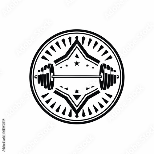 Gym Fitness Logo Design vector. Fitness and weightlifting logo vector illustration symbol design.