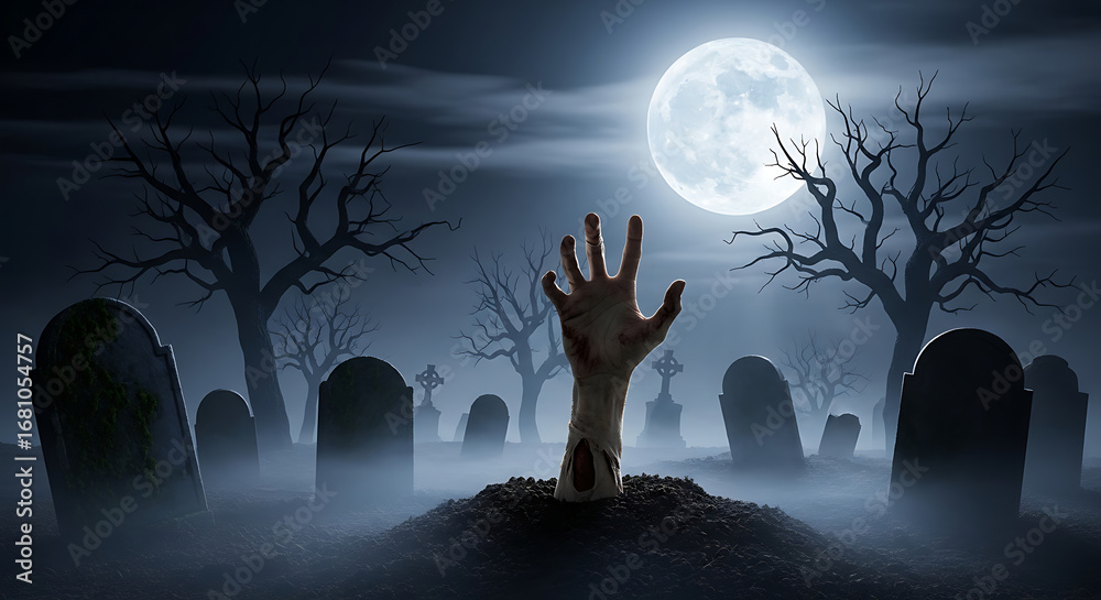 Obraz premium spooky halloween night