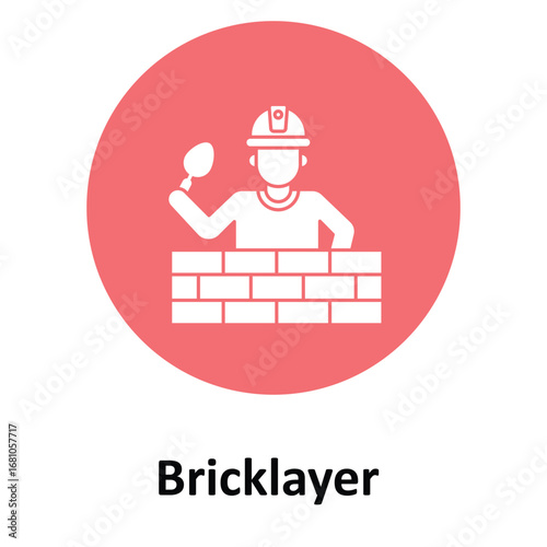 BricklayerVector Icon which can easily modify or edit