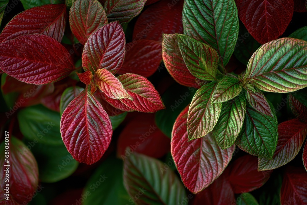 Obraz premium the allure of crimson and emerald foliage