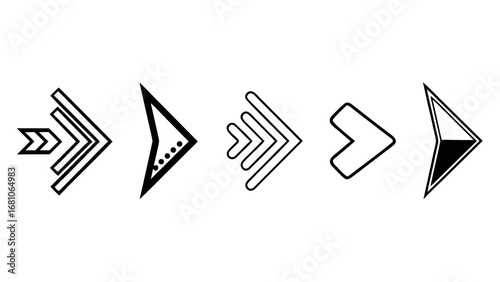 Dynamic arrow icons for direction, progress, and forward movement