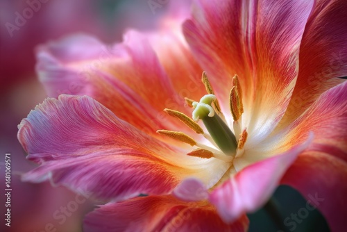 close up of a tulip