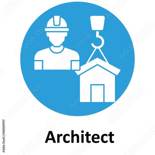 Architect Vector Icon which can easily modify or edit