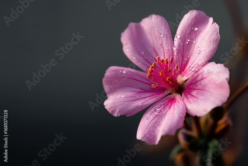 an uncommon pink blossom