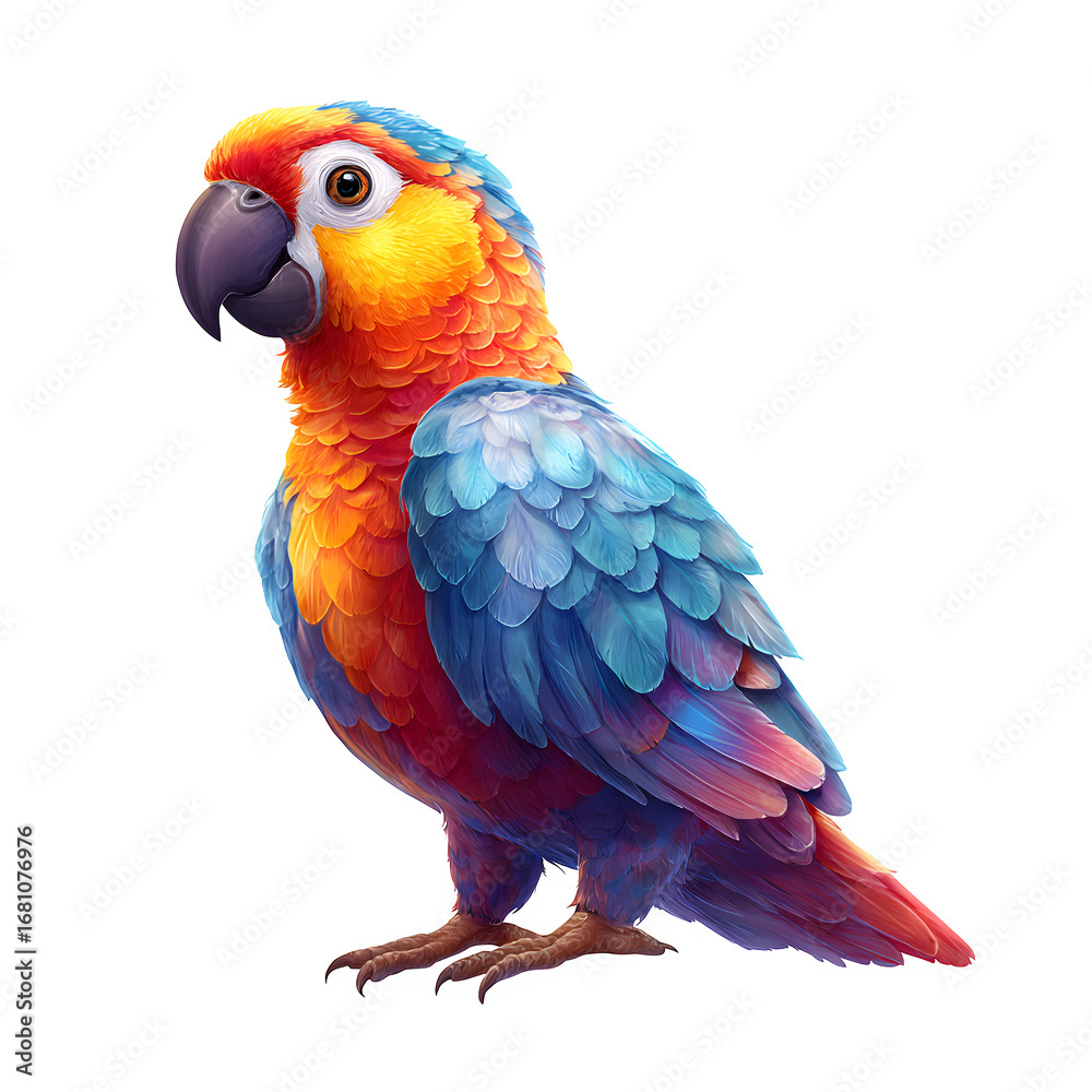 Obraz premium red and yellow macaw