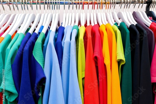 Wallpaper Mural Clothing arranged in on hangers Torontodigital.ca