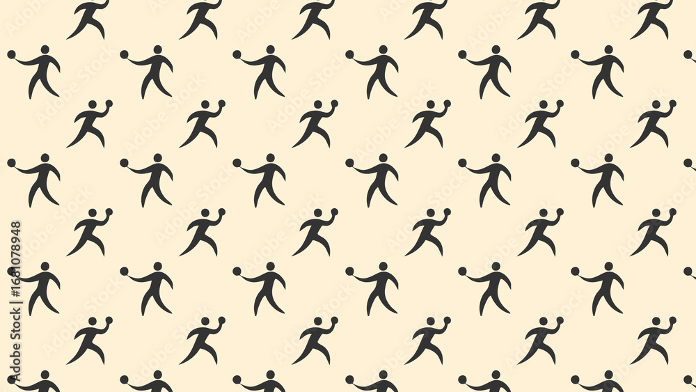 Naklejka premium Shot-put vector pattern design