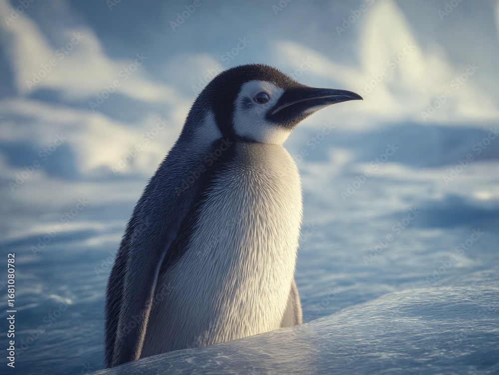 Obraz premium Emperor Penguin on Ice