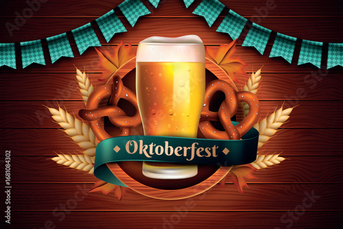 Realistic Oktoberfest Background