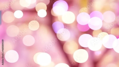 Abstract Pink Bokeh Lights Background