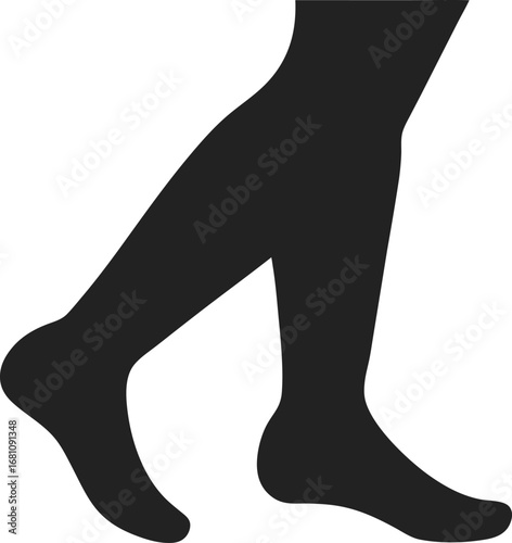 Ankles silhouette icon vector on white background 