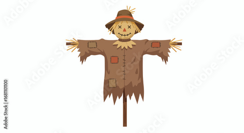 Halloween scarecrow spooky farm field decoration autumn horror night celebration