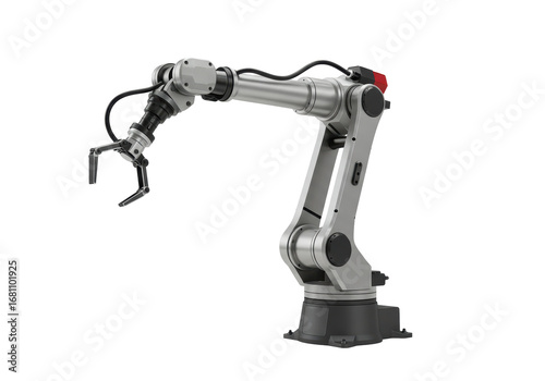 Isolated mechanical arm for factory automation, manufacturing industry, modern technology