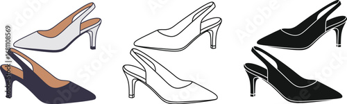Shop elegant slingback heels women's fashion footwear online now