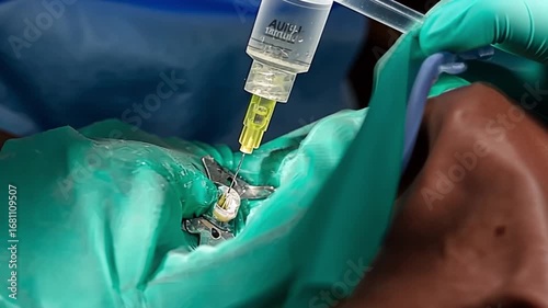 Dental Procedure: Close-up of Anesthesia Injection
