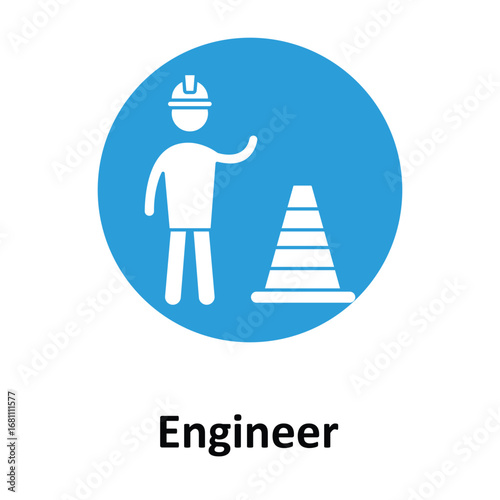  Engineer   Vector Icon which can easily modify or edit