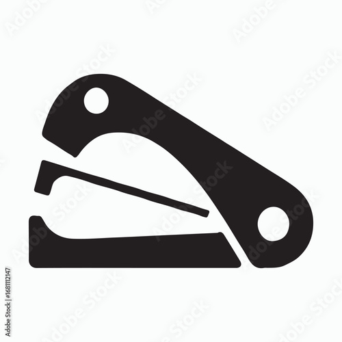 Staple Remover Solid Office Supply Icon