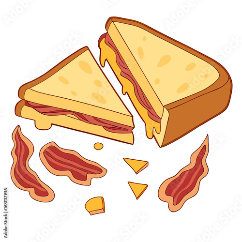cheese and ham
