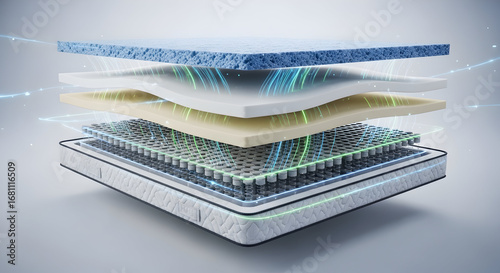 Lapisan kasur mewah dengan teknologi dukungan canggih