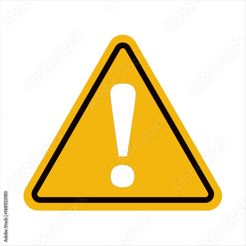 Exclamation mark, Attention sign. Danger sign, Caution warning signs, black warning sign, alert sign