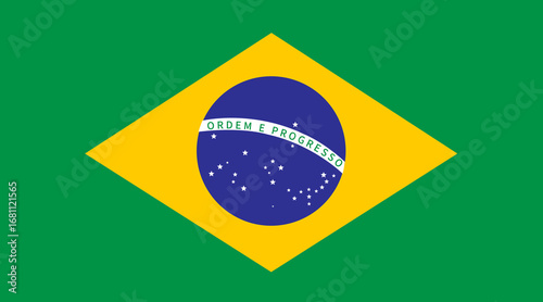 South American country Brazil flag green