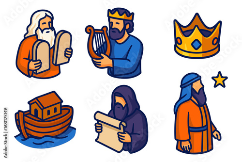 Bible heroes icons