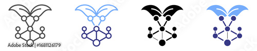 antioxidant icon set multiple style