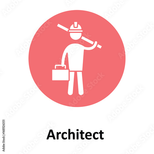 Architect  Vector Icon which can easily modify or edit