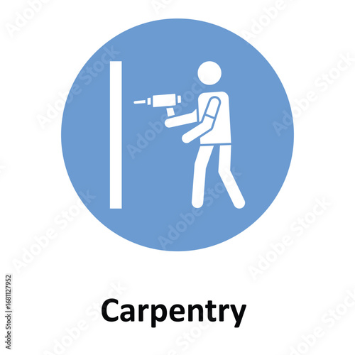 Carpentry Vector Icon which can easily modify or edit