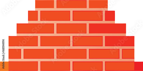 minimalist vector of a construction brick wall  wh.eps