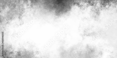 An abstract stormy night sky with clouds and a water splash on a black backdrop. White concrete wall as background, white cement or stone old texture as a retro pattern wall plaster and scratches. art