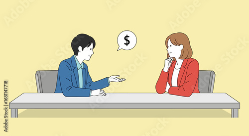 Negotiation between Business People Regarding Monetary Terms and Financial Agreements