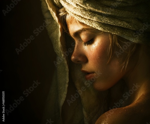 Healthy and wellness. A woman enjoying a relaxing spa treatment.