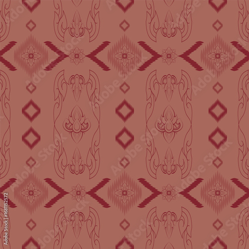 pattern wallpaper seamless vector design scarlet color