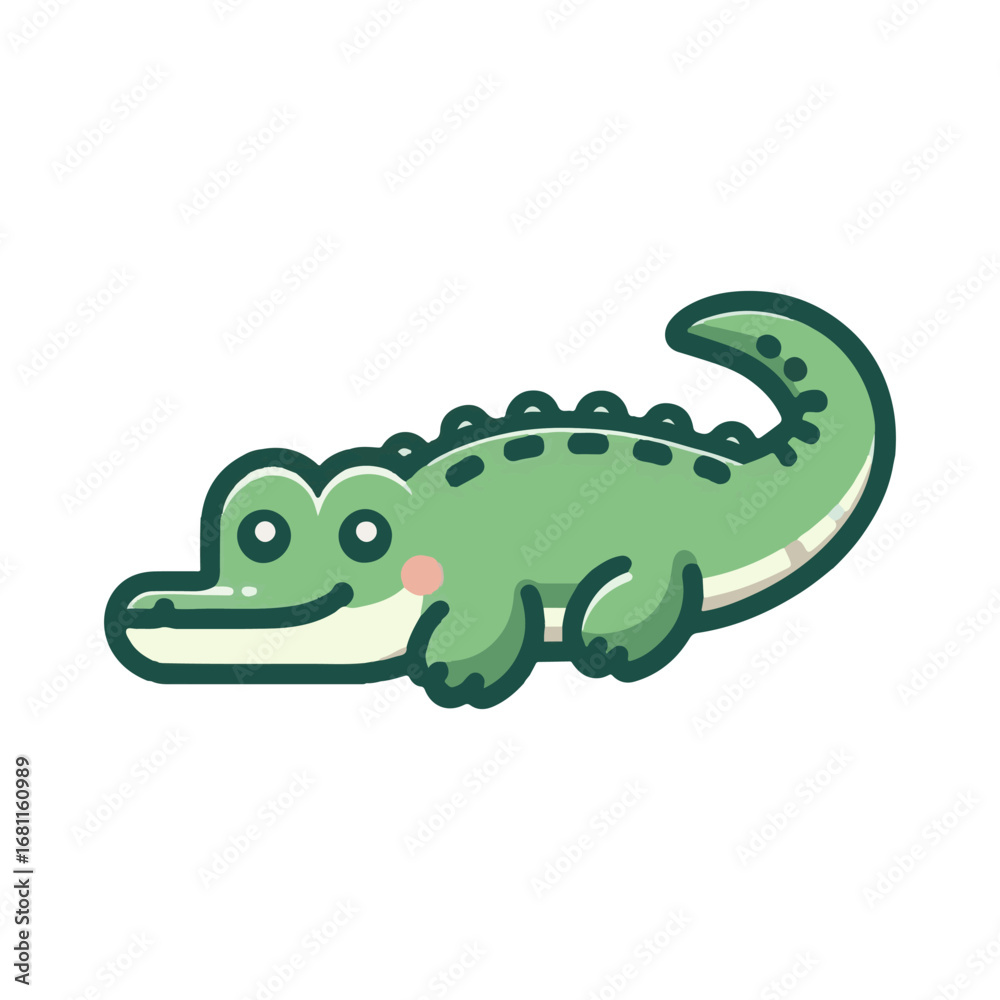 Naklejka premium crocodile illustration design