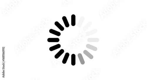 Loading Circle Progress Bar Animation Glyph Icon
