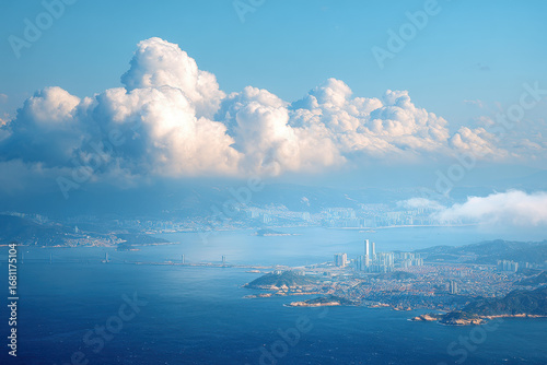 breathtaking aerial view stunning beauty of uninhabited natural landscapes and urban environments across various