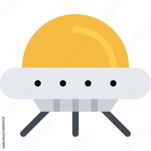 UFO Illustration Icon