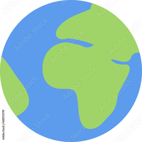 Stylized planet Earth