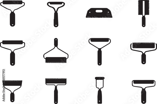 Glasscraper silhouette set