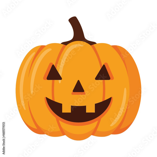 Cartoon halloween pumpkin jack o lantern