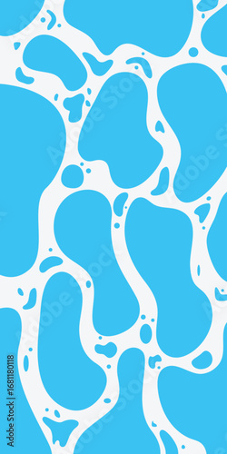 Water texture background. Sea water Blue abstract pattern. Geometric shapes. Ripple water texture. Wave, foam, sea.