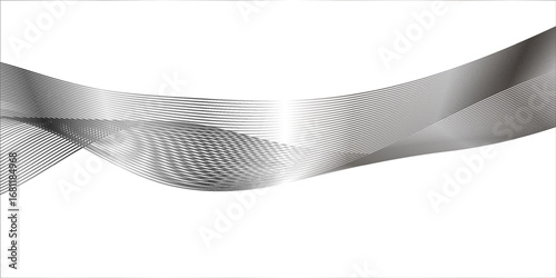 Abstract futuristic wave artwork with elegant gradient pattern
